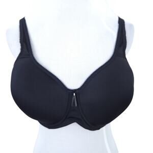 Delimira Black Bra 40C Underwire, Excellent Condition
